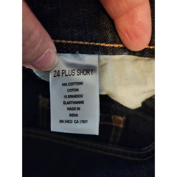 Old Navy The Flirt Plus Size 24 Short Jeans Blue Denim Bootcut 5 Pocket Stretch - Picture 7 of 7